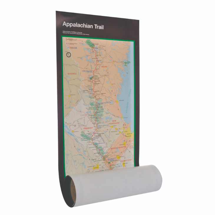 Appalachian Trail Strip-Map Poster