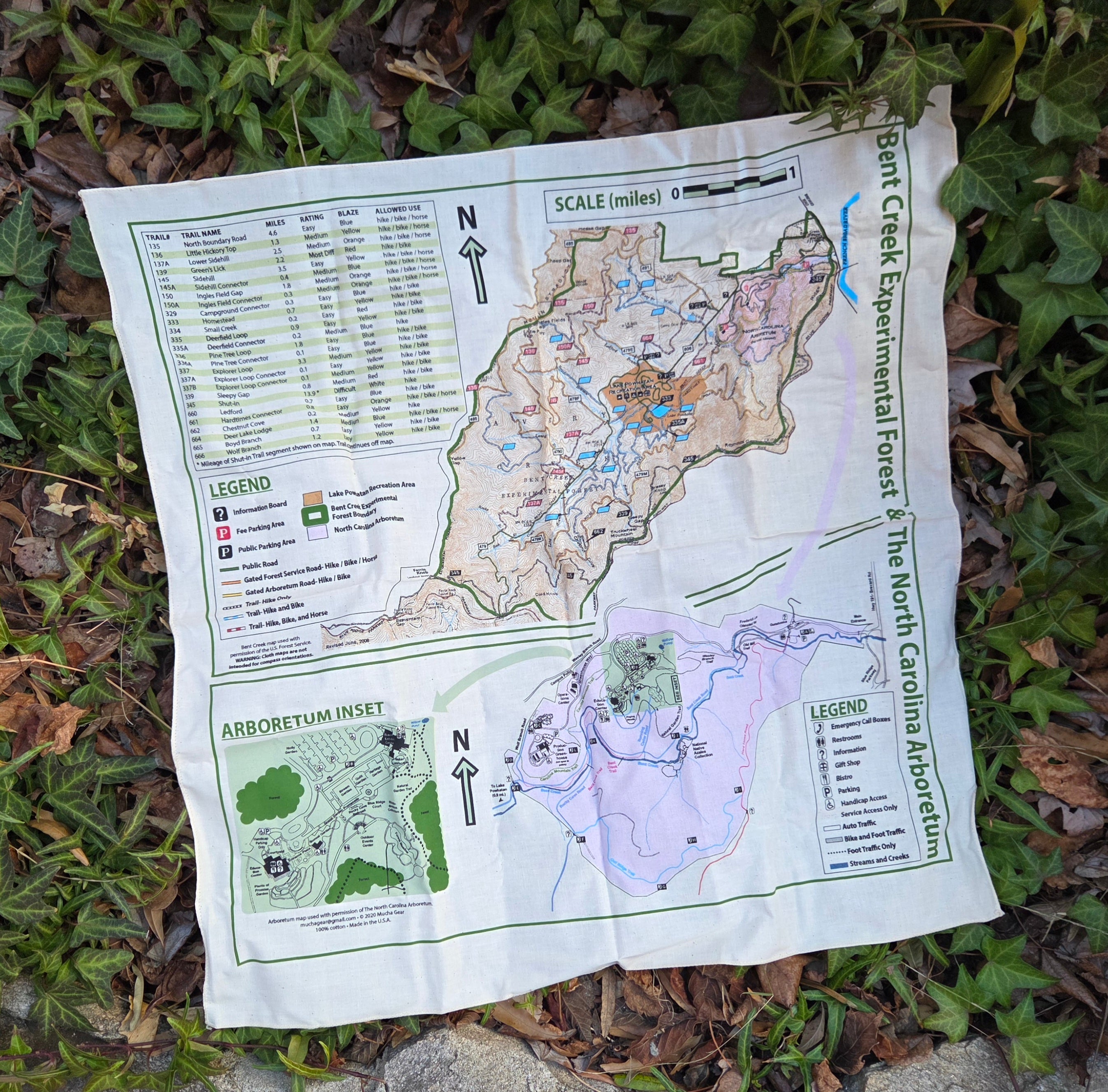 Bandana Map of Bent Creek
