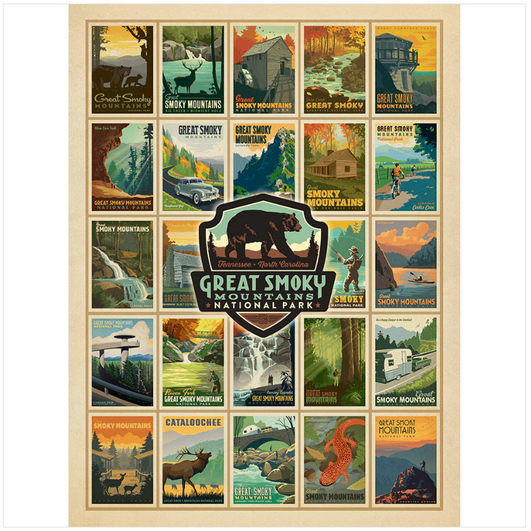 Great Smoky Mountains Multi Print Puzzle