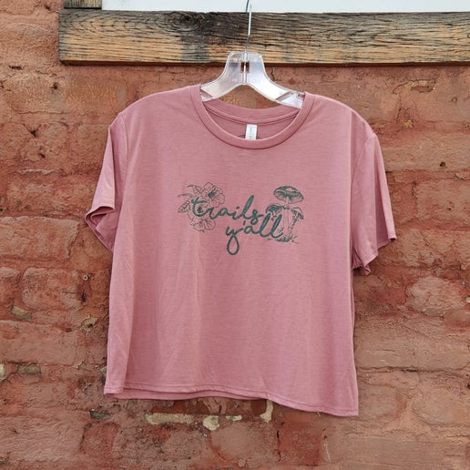 Trails Y'all Crop Tee