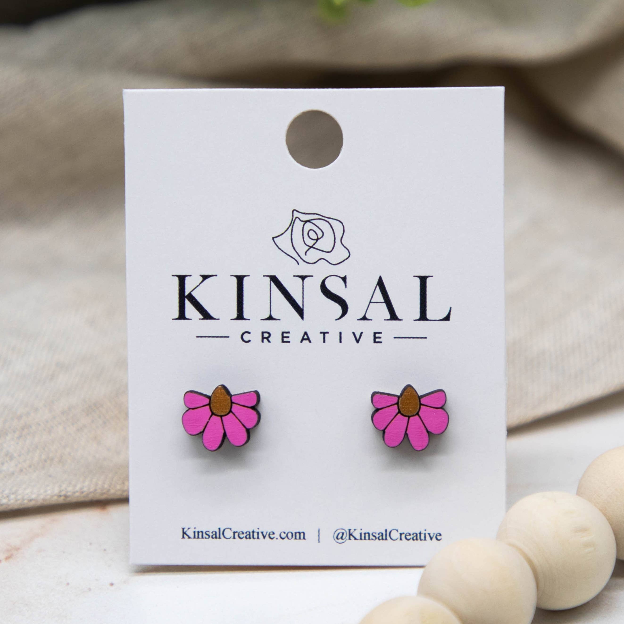Wooden Stud Earrings