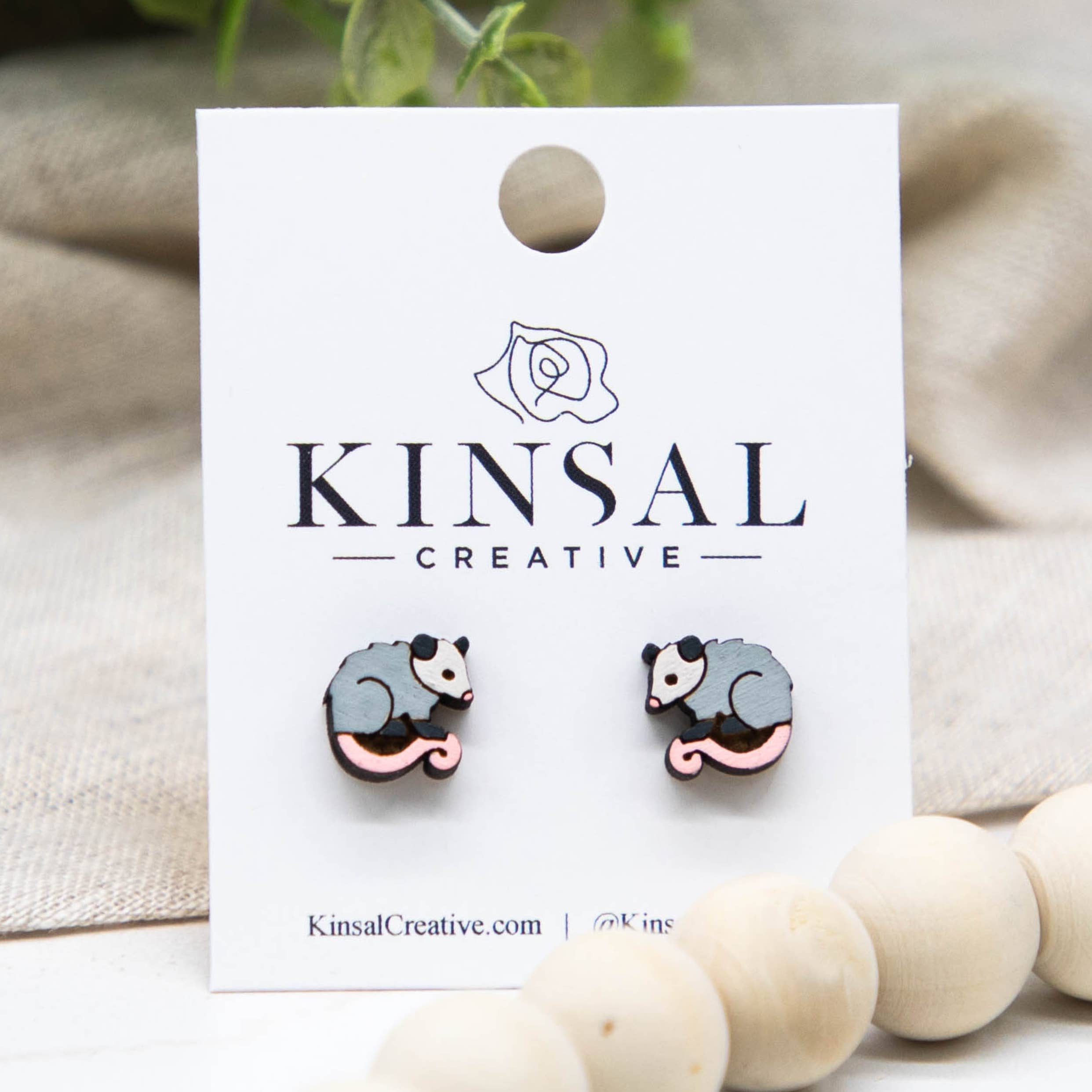Wooden Stud Earrings