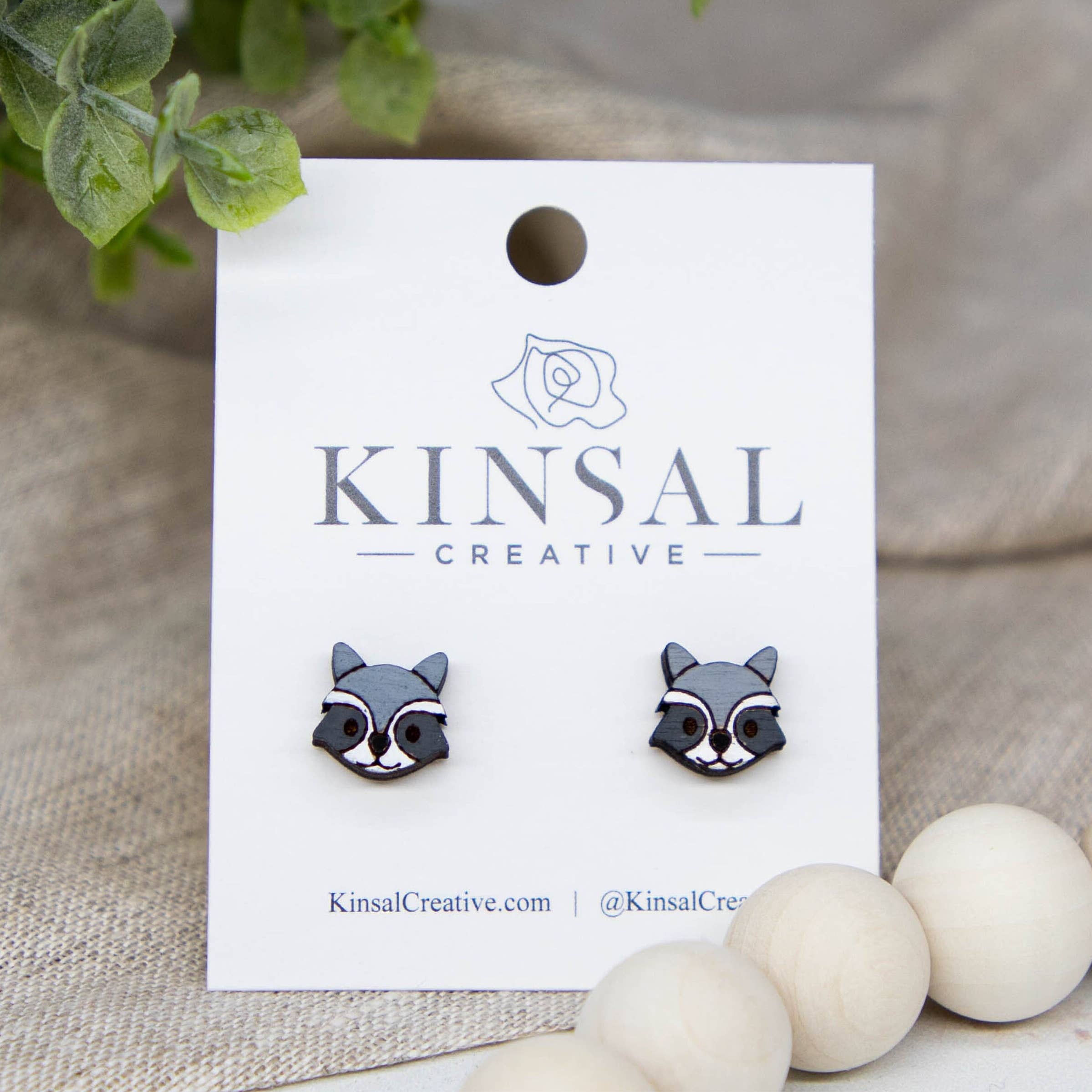 Wooden Stud Earrings