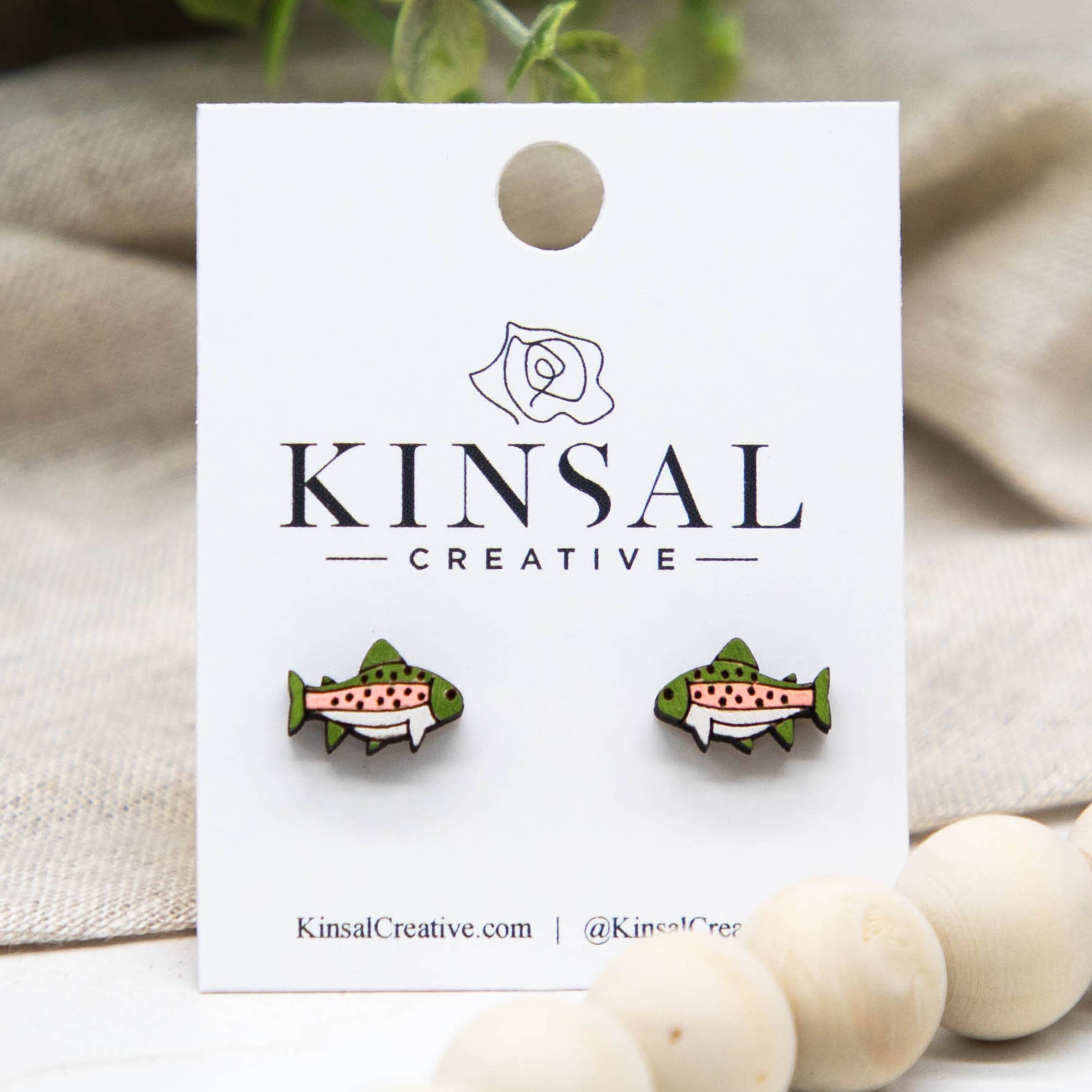 Wooden Stud Earrings